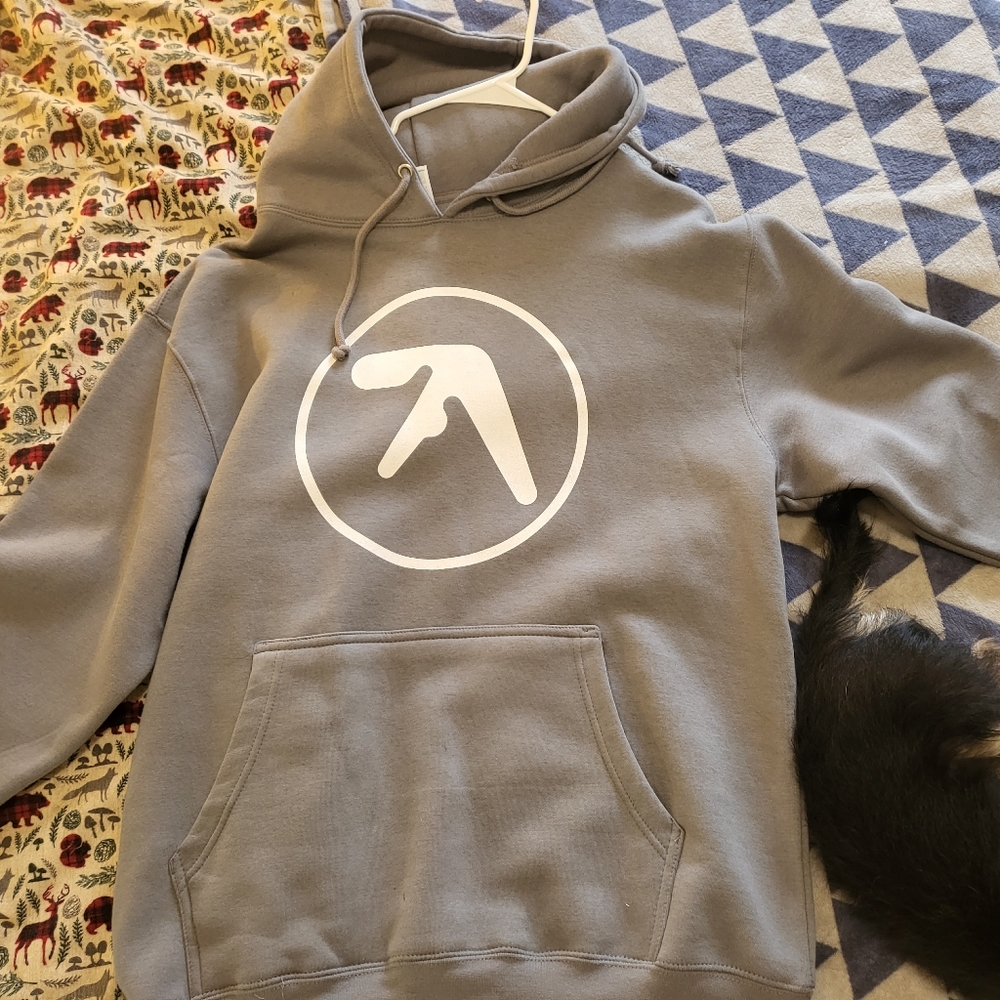 Brand new, never worn Aphex Twin hoodie in Large. Very nice material.